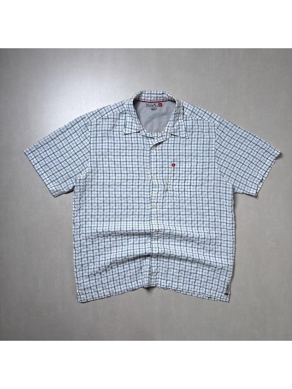 Y2K Quiksilver Surf Button Up Plaid Shirt